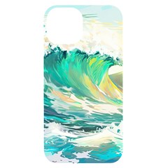 Waves Ocean Sea Tsunami Nautical Art Iphone 14 Black Uv Print Case by uniart180623