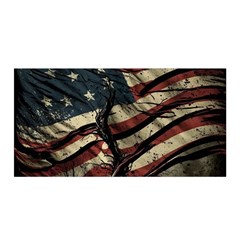 Flag Usa American Flag Satin Wrap 35  X 70  by uniart180623