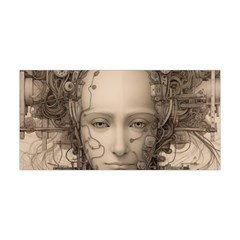 Cyborg Robot Future Drawing Poster Yoga Headband by Ravend
