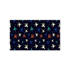 Blue Background Cute Airplanes Sticker Rectangular (10 Pack) by ConteMonfrey