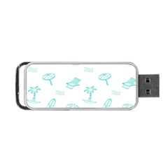 Summer Beach Seamless Pattern Portable Usb Flash (two Sides) by ConteMonfrey