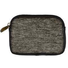 Gray Digital Fabric Vintage Digital Camera Leather Case by ConteMonfrey