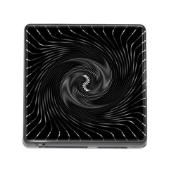 Abstract Mandala Twirl Memory Card Reader (square 5 Slot) by uniart180623