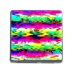 Waves Of Color Memory Card Reader (square 5 Slot) by uniart180623