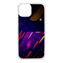 Colorful Abstract Background Creative Digital Art Colorful Geometric Artwork Iphone 14 Tpu Uv Print Case by uniart180623