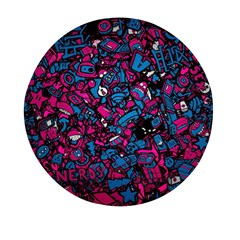 Grafitti Graffiti Abstract Artwork Digital Mini Round Pill Box (pack Of 3) by uniart180623