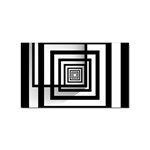 Squares Concept Design Raining Sticker (Rectangular) Front