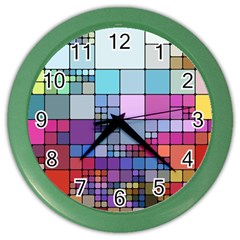 To Dye Abstract Visualization Color Wall Clock by uniart180623