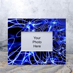Lines Flash Light Mystical Fantasy White Tabletop Photo Frame 4 x6  by Dutashop