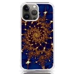 Fractal Spiral Art Pattern Blue Design Iphone 13 Pro Max Tpu Uv Print Case by Simbadda