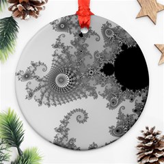 Apple Males Almond Bread Abstract Mathematics Ornament (round) by Simbadda