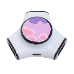 Sky Nature Sunset Clouds Space Fantasy Sunrise 3-port Usb Hub by Simbadda