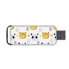 Seamless Pattern Cute Animals Portable Usb Flash (two Sides) by Simbadda