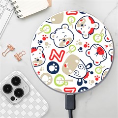 Animals Pattern Wireless Fast Charger(white) by Simbadda