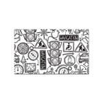 Navigation-seamless-pattern Sticker Rectangular (100 pack) Front