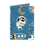 Seamless-pattern-funny-astronaut-outer-space-transportation Mini Greeting Cards (Pkg of 8) Right