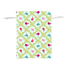 Birds Pattern Background Lightweight Drawstring Pouch (s) by Simbadda