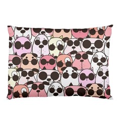 Cute-dog-seamless-pattern-background Pillow Case (two Sides) by Simbadda