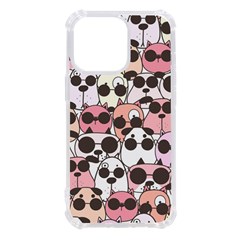Cute-dog-seamless-pattern-background Iphone 13 Pro Tpu Uv Print Case by Simbadda