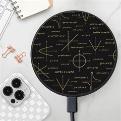 Abstract-math Pattern Wireless Fast Charger(black) by Simbadda