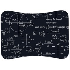 Mathematical-seamless-pattern-with-geometric-shapes-formulas Velour Seat Head Rest Cushion by Simbadda