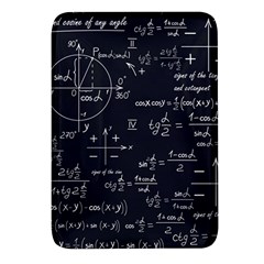 Mathematical-seamless-pattern-with-geometric-shapes-formulas Rectangular Glass Fridge Magnet (4 Pack) by Simbadda