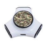 Camouflage Design 3-Port USB Hub Front