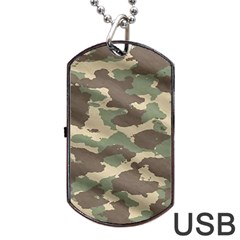 Camouflage Design Dog Tag Usb Flash (two Sides) by Excel