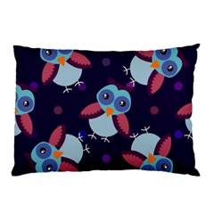 Owl-pattern-background Pillow Case (two Sides) by Simbadda
