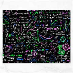 Math-linear-mathematics-education-circle-background Rectangular Jigsaw Puzzl by Simbadda