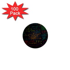 Mathematical-colorful-formulas-drawn-by-hand-black-chalkboard 1  Mini Magnets (100 Pack)  by Simbadda