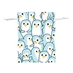 Penguins-pattern Lightweight Drawstring Pouch (s) by Simbadda