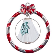 Shiva Metal Red Ribbon Round Ornament by 3147318
