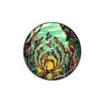 Monkey Tiger Bird Parrot Forest Jungle Style Hat Clip Ball Marker (10 pack) Front