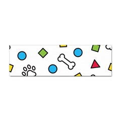 Dog Paw Seamless Pattern Footprint Bone Sticker Bumper (10 Pack) by Bangk1t