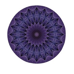 Shape Geometric Symmetrical Symmetry Wallpaper Mini Round Pill Box (pack Of 3) by Bangk1t