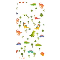 Vector Baby Dino Seamless Pattern Iphone 14 Plus Black Uv Print Case by Grandong