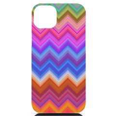 Pattern Chevron Zigzag Background Iphone 14 Plus Black Uv Print Case by Grandong