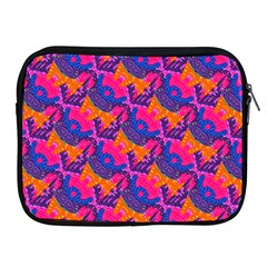 Purple Design Scrapbooking Blue Apple Ipad 2/3/4 Zipper Cases by Grandong
