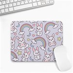 Seamless-pattern-with-cute-rabbit-character Small Mousepad Front