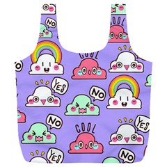 Cloud-seamless-pattern -- Full Print Recycle Bag (xxxl) by pakminggu