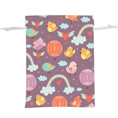 Cute-seamless-pattern-with-doodle-birds-balloons Lightweight Drawstring Pouch (xl) by pakminggu