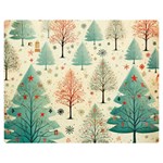Christmas Tree Two Sides Premium Plush Fleece Blanket (Medium) 60 x50  Blanket Back
