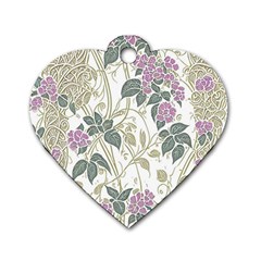Vine Vineyard Plants Nature Dog Tag Heart (one Side) by uniart180623