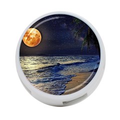 Beautiful Moon Nigh Sky Stars 4-port Usb Hub (two Sides) by Cowasu