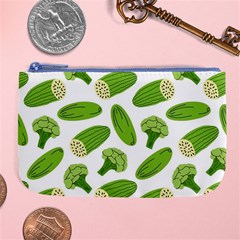 Vegetable Pattern With Composition Broccoli Large Coin Purse by pakminggu
