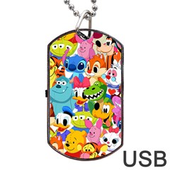 Illustration Cartoon Character Animal Cute Dog Tag Usb Flash (one Side) by Cowasu