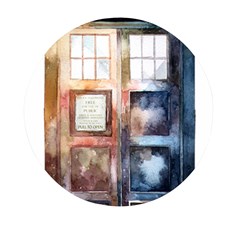 Tardis Doctor Who Transparent Mini Round Pill Box (pack Of 3) by Cowasu