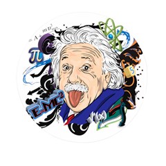 Albert Einstein Physicist Mini Round Pill Box by Cowasu