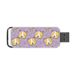 Corgi Pattern Portable Usb Flash (one Side) by Cowasu